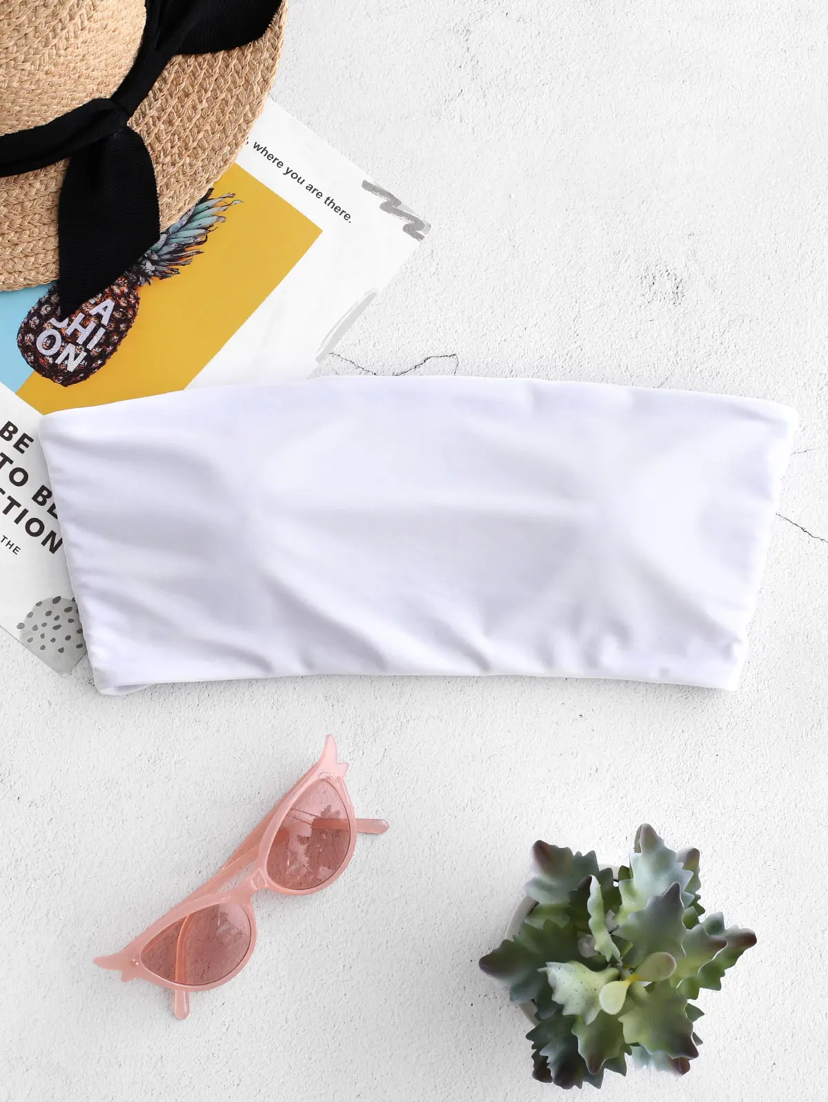 Бикини-топ без бретелек ZAFUL Boning
