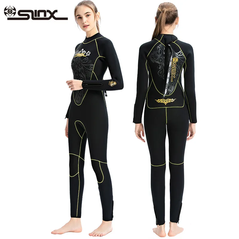 

Diving clothing female 5mm thickening game Rex SLINX diving suit female wet clothes pants zipper lining plus velvet