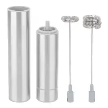 Электрический вспениватель молока 2 венчика ручной вспениватель молока кухонный миксер автоматический капучино Кофе Яйцо взбиватель мини напитки блендер