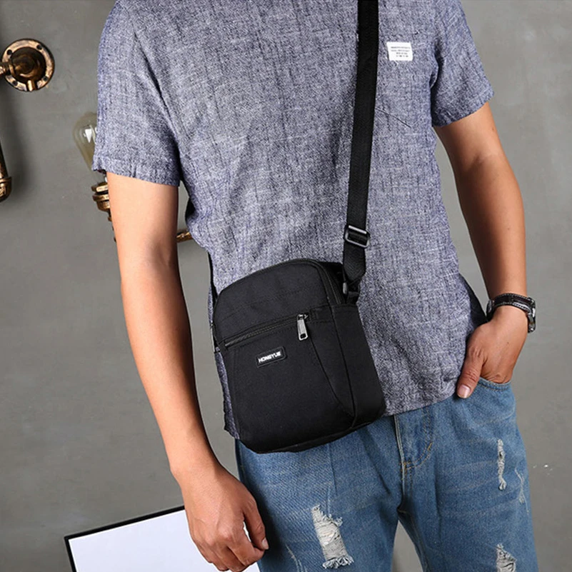 Men's Messenger Bag Crossbody Shoulder Bags Travel Bag Man Purse Casual Sling Pack for Work Business 