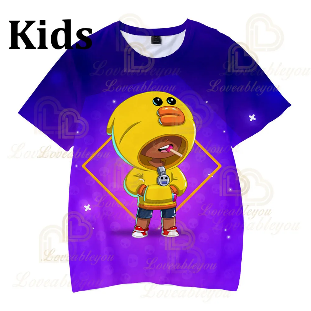 

Leon Children's Wear Kids T-shirt Shooting Game 3d Shirt Sweatshirt Boys Girls Harajuku Short Sleeve Tops Tshirt Teen Clothes