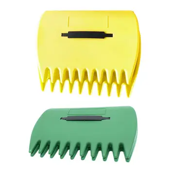 

2Pcs/Pair Garden Yard Plastic Pick Up Leaf Spoon Rubbish Collector Hand Rakes M7DA