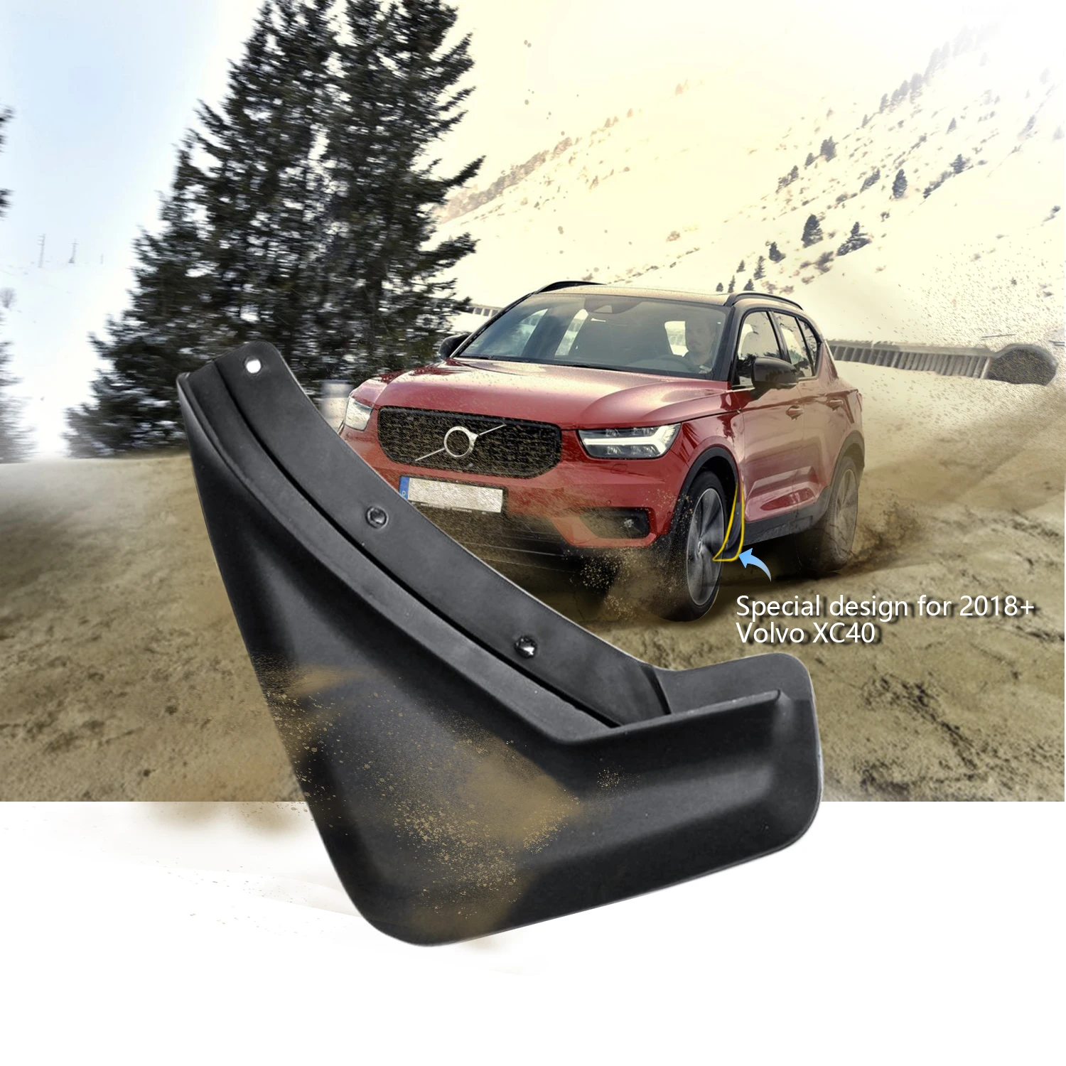 LFOTPP, Автомобильные Брызговики, крылья для Volvo XC40, переднее заднее крыло, брызговики, Защитные щитки, запчасти для крыла