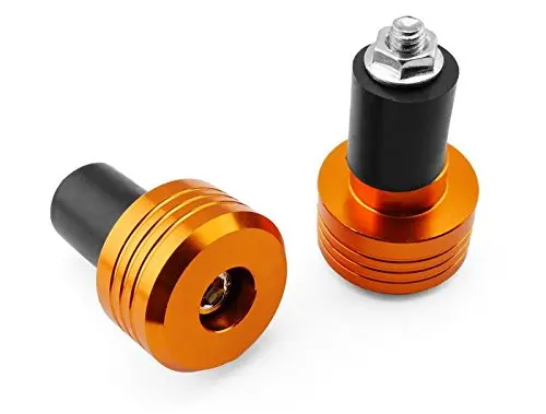 22mm Motorcycle Bike Handle Grip Bar End Weights Bar Slider Plug Cover Gold