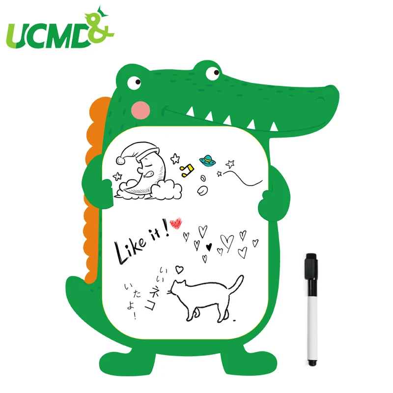 

Cute Animal Removable whiteboard Wallpaper sticker Self-Adhesive Dry Wipe Message board Drawing WhiteBoard Toys For Kids gift