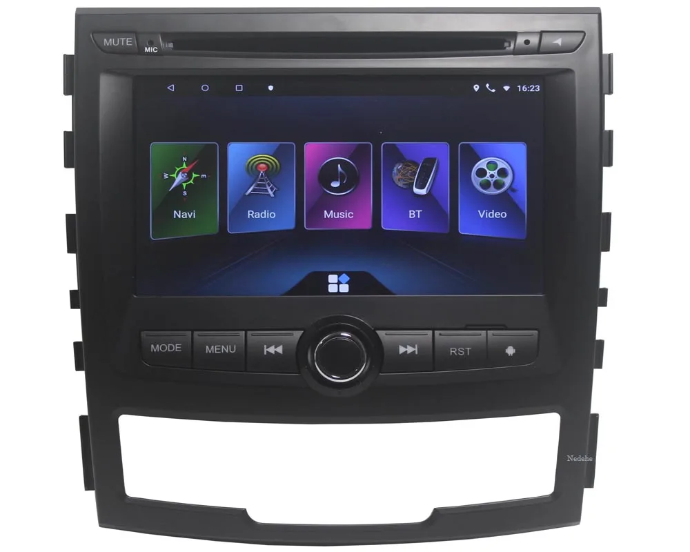 Восьмиядерный 4G 64G Android 8,1 2 DIN Автомобильный dvd-плеер для SSANGYONG KORANDO gps навигация радио мультимедиа Sterero