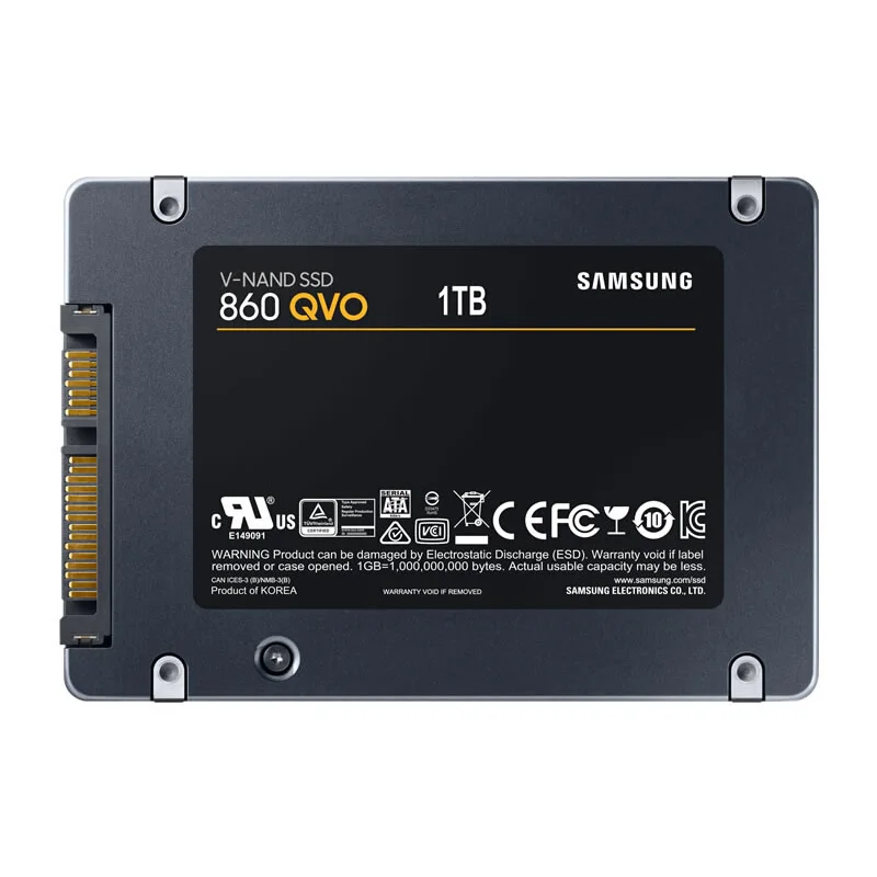 SAMSUNG SSD 860 QVO 1 ТБ 2 ТБ Внутренний твердотельный накопитель HDD 2,5 дюймов SSD SATA3 V-NAND для ноутбука Настольный ПК MLC жесткий диск