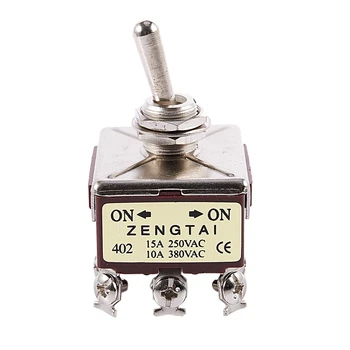 

AC 15A/250V 10A/380V 12 Screw Terminals On/On 4PDT Toggle Switch