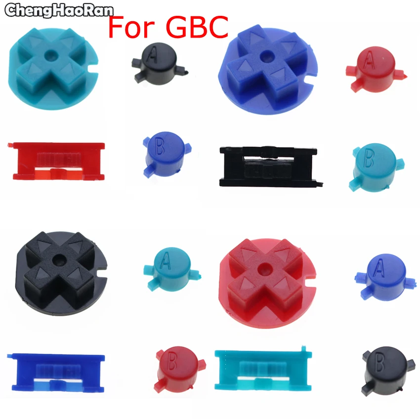 Chenghaoran Per Giochi Interessanti Gbc-Pulsanti E Accessori Pulsanti Di Ricambio Gbc Interruttori D-Pad Pulsanti Personalizzati 4 Colori