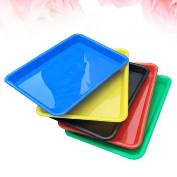 

5pcs Storage Tray Practical Art Tray Organizer Activity Tray Toy Brick Storage for Children