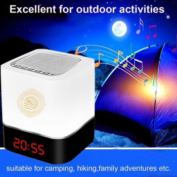

Quran Bluetooth Speakers Colorful Remote Control Small Moonlight LED Night Light Moon Lamp Moonlight Wireless Quran Speaker