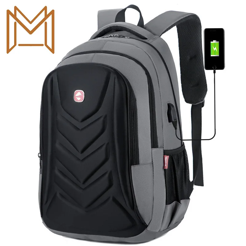 

Horse Bag Pressure Shell Both Shoulders Package Male Business Affairs Backpack Computer Package Travel Backpack
