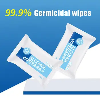 

Hot 2 Packs Disposable Sterilize Wet Wipe Alcohol Hand Skin Cleansing Napkin Tissue