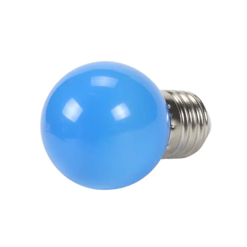 Blue 20 шт Красочный светильник E27 светодиодный 220 В 3 Вт SMD 2835 лампа 5 цветов на выбор для домашнего декора вечерние праздничные светильник ing - Цвет: Blue