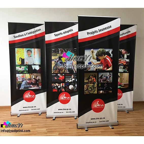 

Quality Stand up Banner, 80X200CM roll up banner, Pull up banner with PVC VINYL printing (6pcs per a lot)