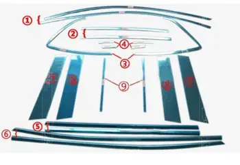 

For Mazda CX5 2012 -2013 high quality Full stainless steel Sill Trim With Center Pillar Set 20 PCs