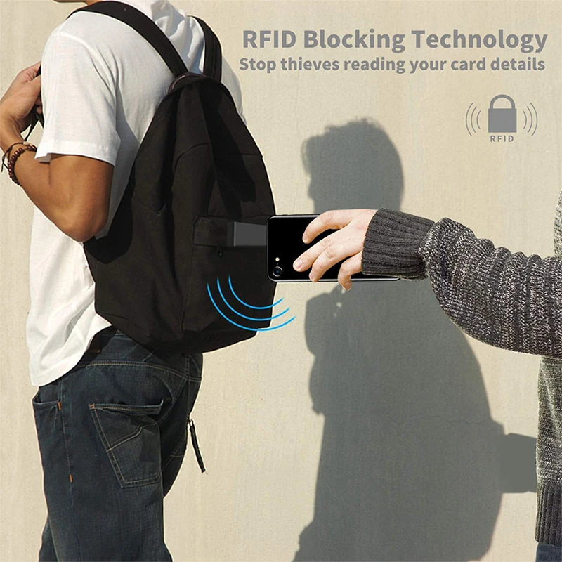 Кожаный держатель для карт мужской Анти RFID металлический кошелек на молнии Алюминиевый Кошелек для монет автоматический всплывающий чехол для кредитных карт мини Обложка для паспорта