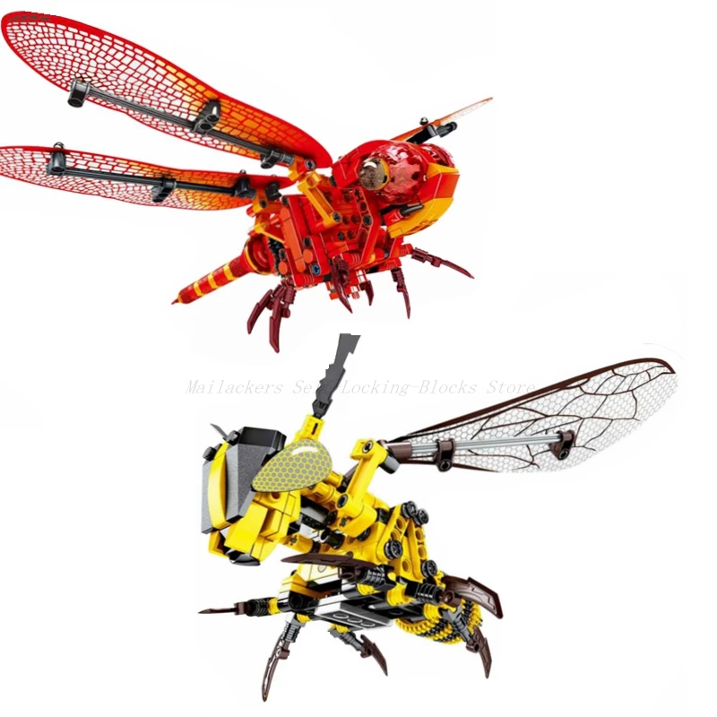 

Legoing Creator Dragonfly Model Compatible Legoings Technic Animals Building Blocks Wings Are Movable For Children's Toys Gifts