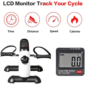 

Home Exerciser Cycling Fitness Mini Pedal Exercise Bike LCD Display Indoor Cycling Bike Stepper For The Aged Young Lose Weight