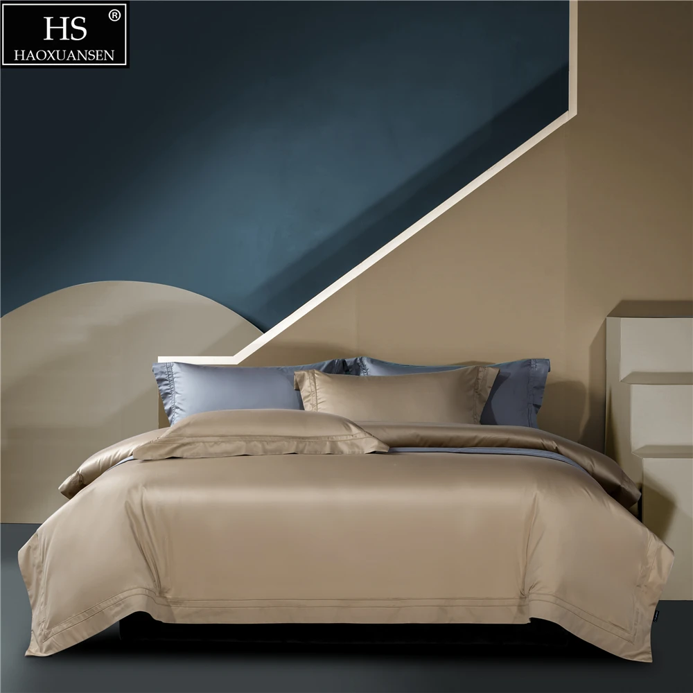 

Apricot Yellow Pure Color Nordic Style Simple Fashion 4Pieces Bedding Sets Cotton Fabric Quilt Duvet Cover Bedsheet Pillowcase