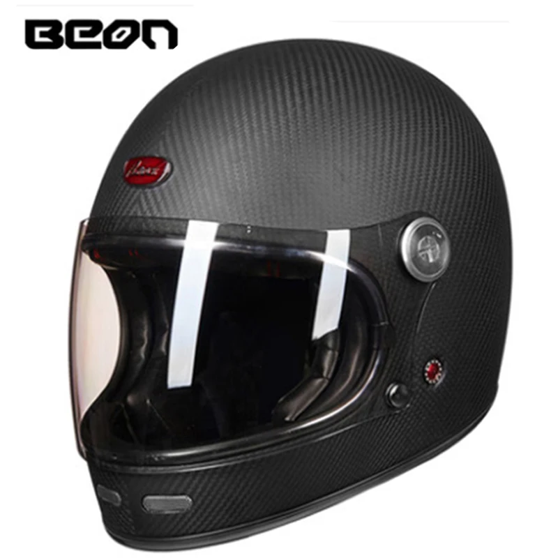 BEON B 510 мотоциклетный шлем из углеродного волокна beon винтажные мотоциклетные