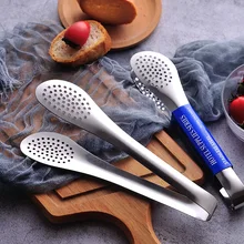 Зажимы для еды из нержавеющей стали зажимы для стейка/выпечки печенье/гриль сковороды