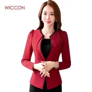 

Elegant Fashion Women Long-sleeve Jackets Plus Size 3XL 4XL OL Office Formal Female Jacket Work Wear Slim Patchwork Outerwear