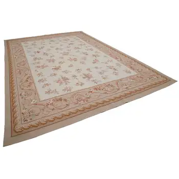 

295x435 Cm Beige Handmade Aubusson Rugs-10x14 Ft