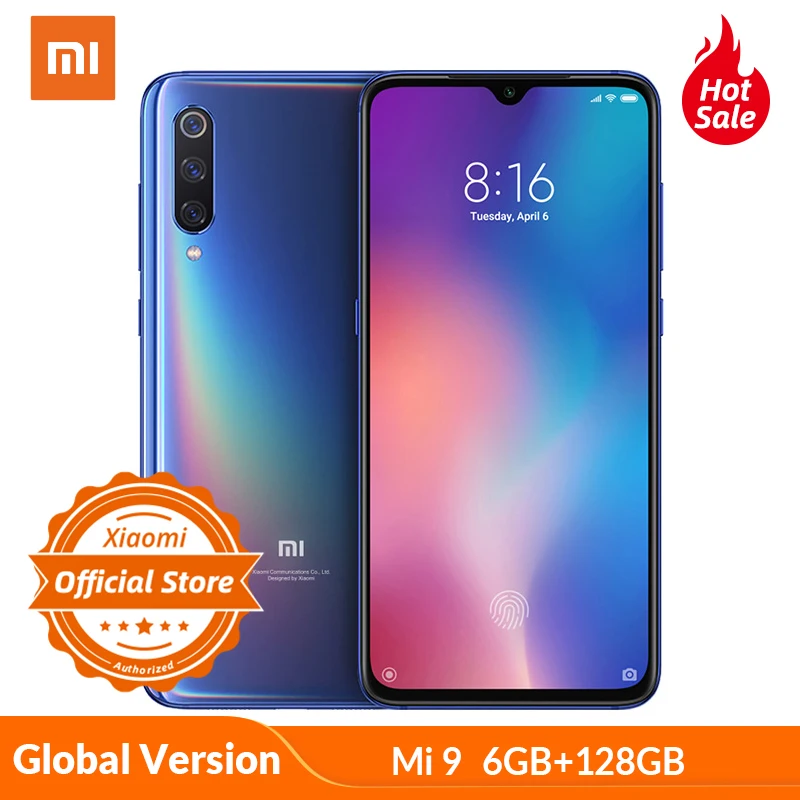 Vente Get €20 Off order over €80 CodeSHOPFR20 Get €30 Off order over €150 CodeFRSHOP30 Xiaomi Mi 9 Mi9 6GB 128GB Version mondiale 48MP Triple caméra Snapdragon 855 Smartphone empreinte digitale NFC AMOLED affichage