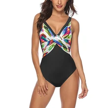 Сексуальный женский полосатый купальник, слитный женский купальник размера плюс, женский купальный костюм, монокини, большой размер, купальные костюмы