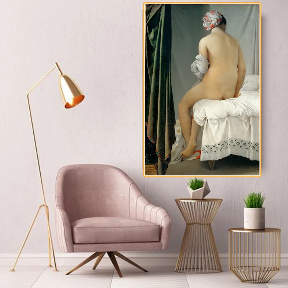 Citon Ingres 《 The Bather of Valpincon 》 картина маслом на холсте всемирно известная современное