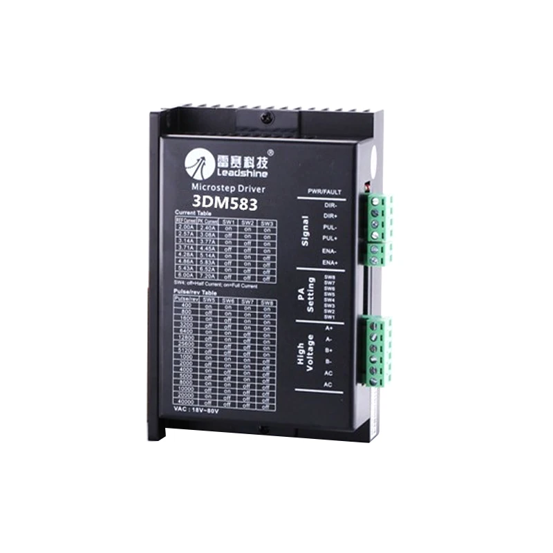 

High Quality Leadshine 2-phase Digital Stepper Drive 3DM583 work 24V-50 VDC out 2.1A to 8.3A