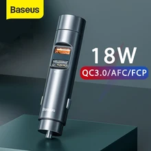 Baseus FM Modulator Transmitter Bluetooth 5.0 Car Handsfree Kit 18W PPS Dual USB Car Charger Wireless FM Radio MP3 Player