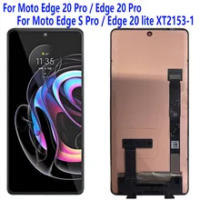  6.7“ Original OLED For Motorola Edge 20/20 pro LCD Touch Screen Sensor Digiziter Assembly Replace For Motorola Edge 20 Lite LCD 