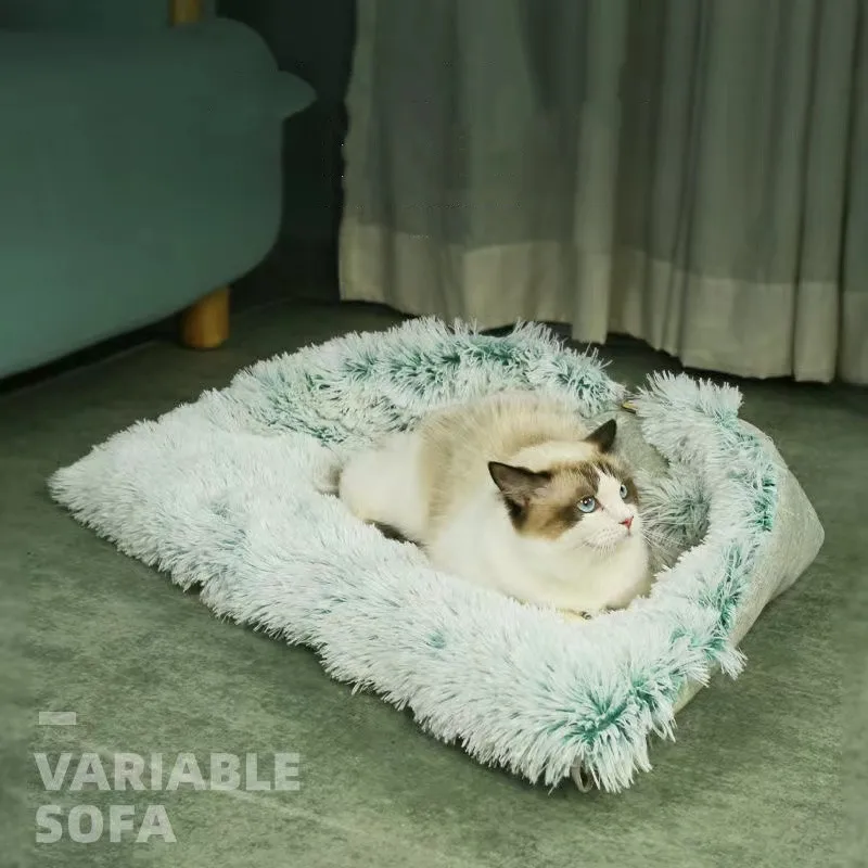 

Универсальный полузакрытый зимний теплый наполнитель для кошачьего туалета, всесезонный домик для кошачьего туалета, 4 в 1