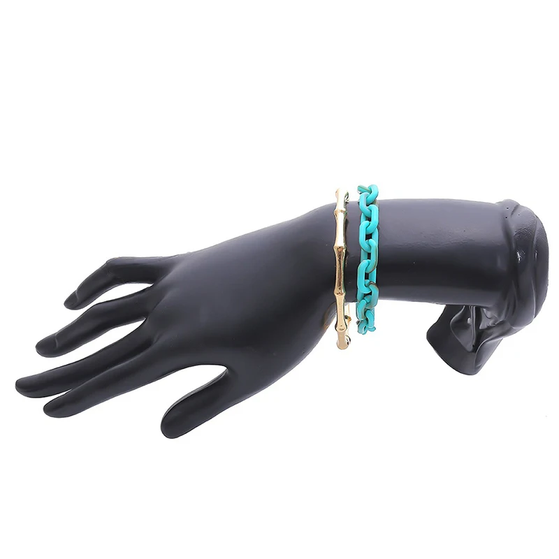 Punk Simple Creative Exaggeration Thick Chain Set Bracelet For Woman Steampunk Friends Jewelry Gift