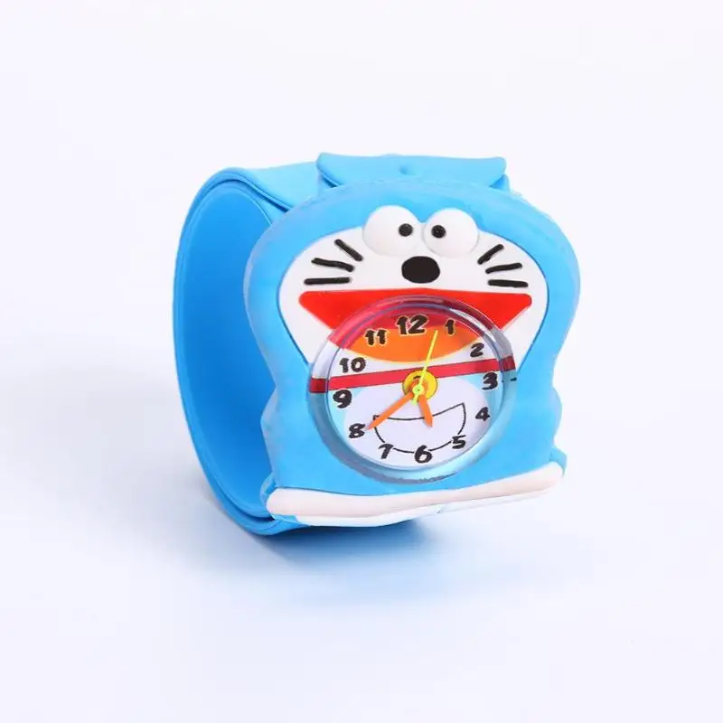 Doraemon, аналоговые часы, детские часы, крокодил, клоун, рыба, мультфильм, 3D, милые кварцевые наручные часы, подарок на день рождения