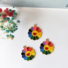 Best Price Wholesale Alloy Jewelry Accessories Colorful Smiley Flowers Sun Flower Pendants Earring Necklace Pendants Diy Handmade Materials Best Price Wholesale Alloy Jewelry Accessories Colorful Smiley Flowers Sun Flower Pendants Earring Necklace Pendants Diy Handmade Materials