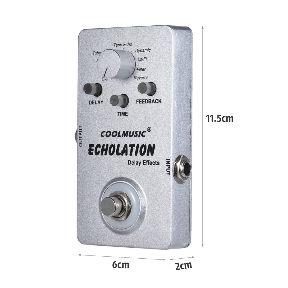 

Hot New NEW Arrival!! Electric Guitar Digital Delay Effect Pedal with 9 Delay Effects True Bypass Full Metal Shell