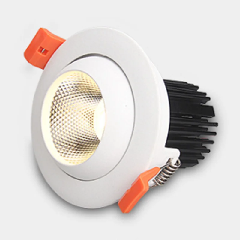 Диммируемые круглые встраивасветодиодный светодиодные светильники COB 9W12W15W
