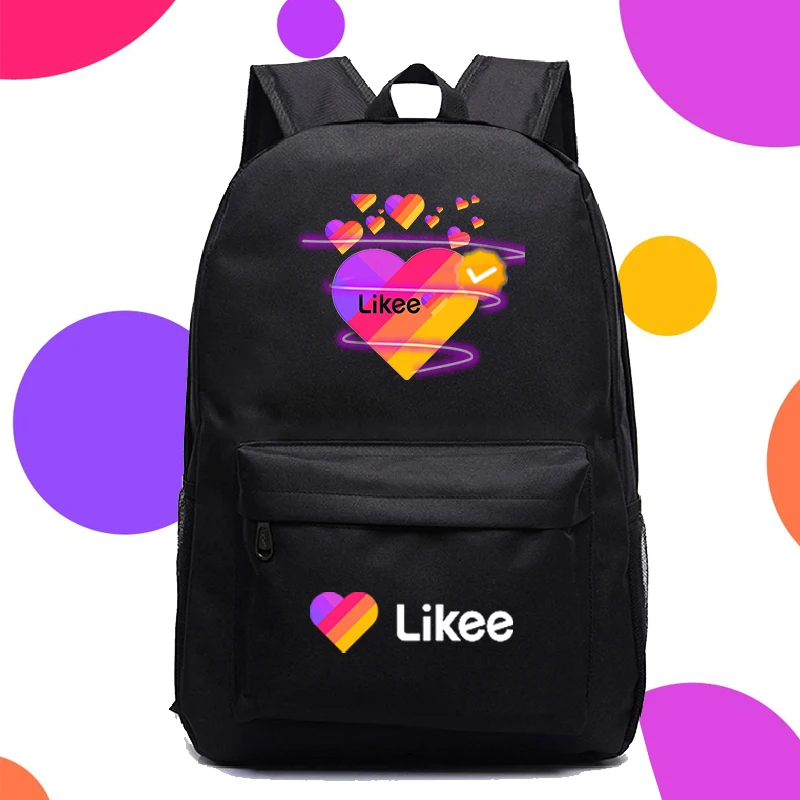 

Likee Backpack for Student Bookbag School Bags for Teenage Girls Travel Russian LIKEE Video App Laptop Backpack Styles Backpack