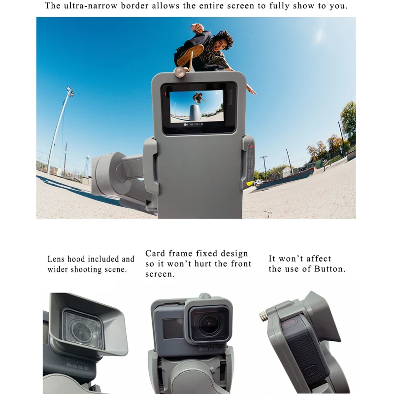 Ручной шарнирный адаптер переключатель Монтажная пластина для OSMO MOBILE 3 Gimbal GoPro Hero5/6 plus/7 Спорт Камера переключатель пластина адаптер Аксессуары