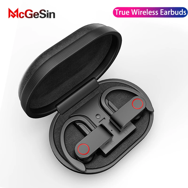 Offerte McGeSin Cuffia Senza Fili Bluetooth V5.0 TWS Trasduttore Auricolare Senza Fili di Bluetooth di Sport Auricolare Con Cancellazione del Rumore Auricolari Stereo Con IL MIC