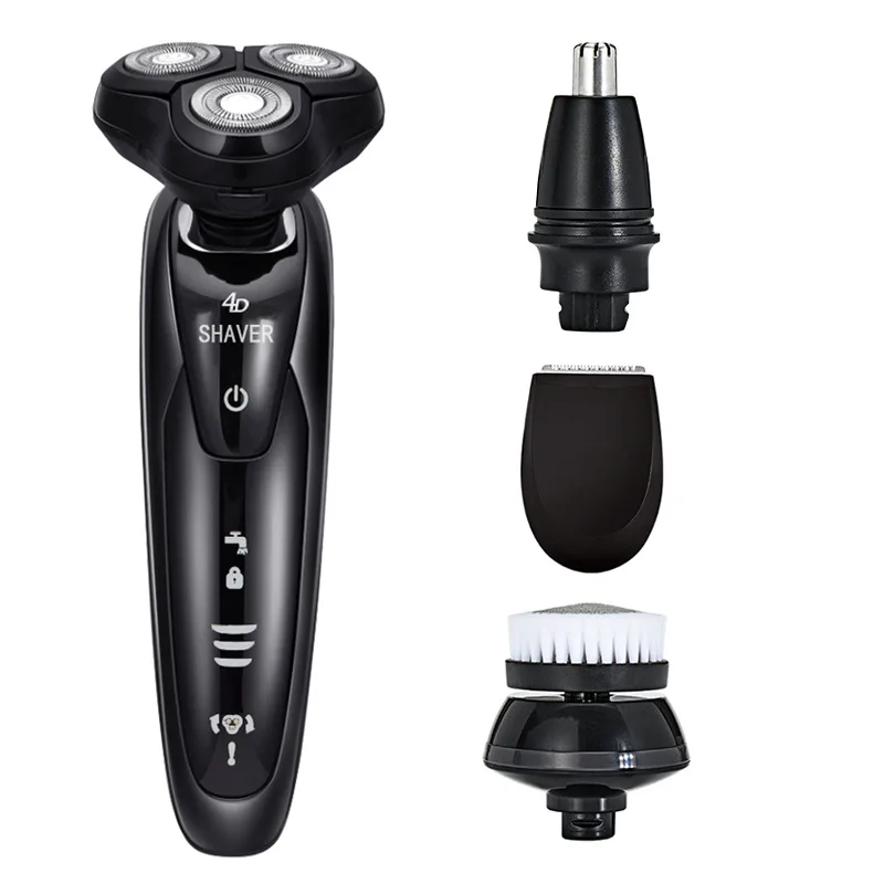4 in 1 shaver Станок для бритья электробритва бритва электрическая станок для бритья электробритва для мужчин станки для бритья бритвенный станок электрическая бритва машинка для бритья электробритвы машинка для бороды Электробритва - Цвет: 4 in 1 shaver