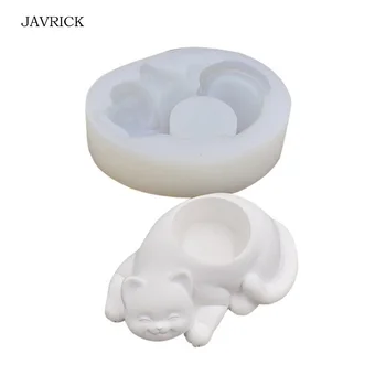 

Cat Shape Silicone Mold Flower Pot DIY Cactus Succulent Planter Candlestick Gypsum Mould Garden Home Decor Table Crafts