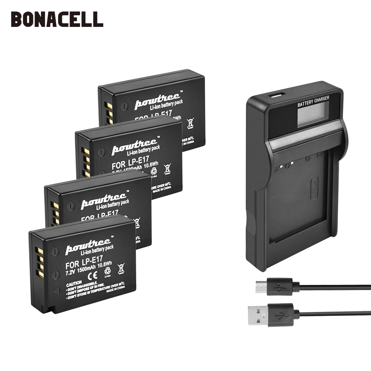 Двойное зарядное устройство Bonacell LPE17 LP E17 1500 мАч аккумулятор + ЖК дисплей для Canon EOS