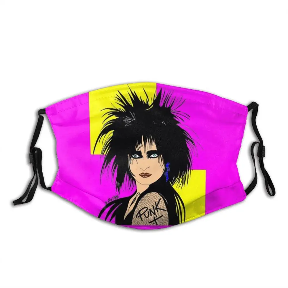 

Siouxsie Colour Pop Diy Adult Kids Face Mask Art Music Pop Eighties 80S Siouxsie Britain Star Artist Bands