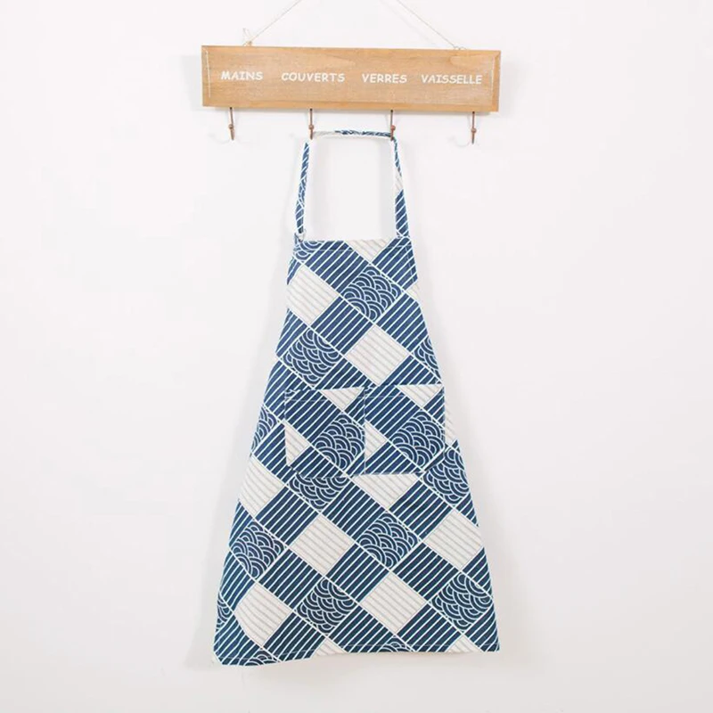 Household Good  Quality Purple Fawn Household Apron Cotton Apron Kitchen Oilproof Cooking Waist Sleeveless Home Gown