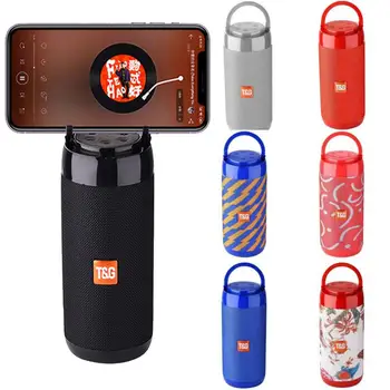 

TG113C Portable Bluetooth Speaker Altavoz Bluetooth 5.0 Wireless Column with FM Radio Subwoofer&Phone Holder