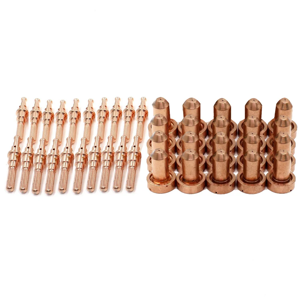 

40Pcs Plasma Cutter Torch 9-8215 9-8210 Plasma Tip 60Amp Cutting Fit Thermal Dynamics SL60/SL100 PK40